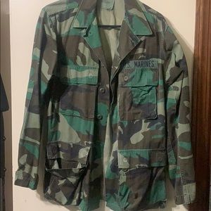 Army fatigue jacket size sm